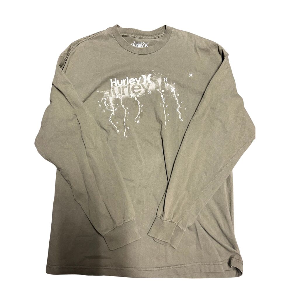 Hurley Long‑Sleeve T‑Shirt – Tan – Men’s XL